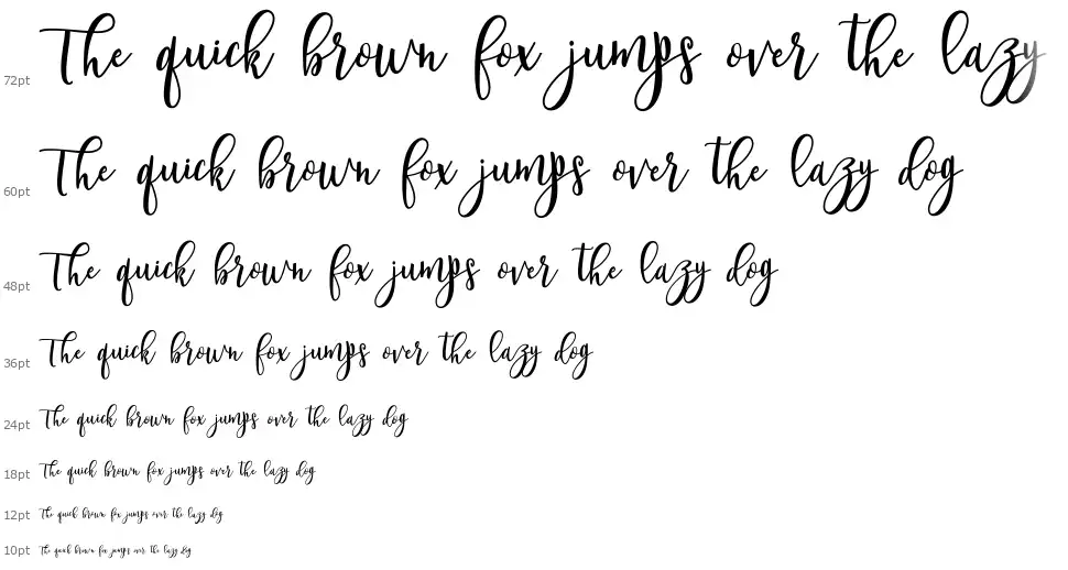 Shanghai Scriptfont waterfall