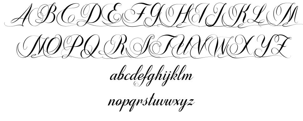 Shannia font specimens