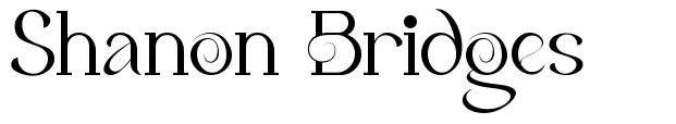 Shanon Bridges font