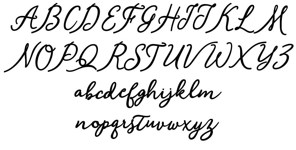 Shantik font Örnekler