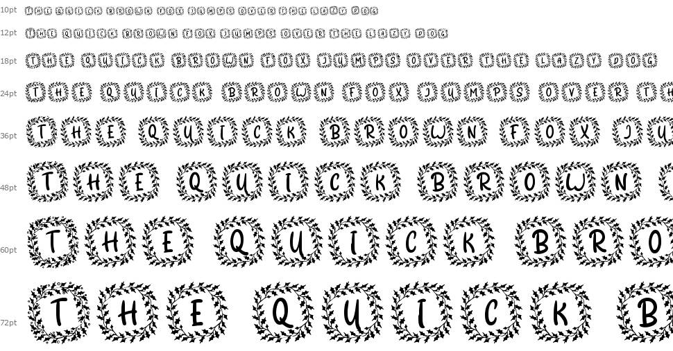 Shanty Christmas Monogram font Şelale