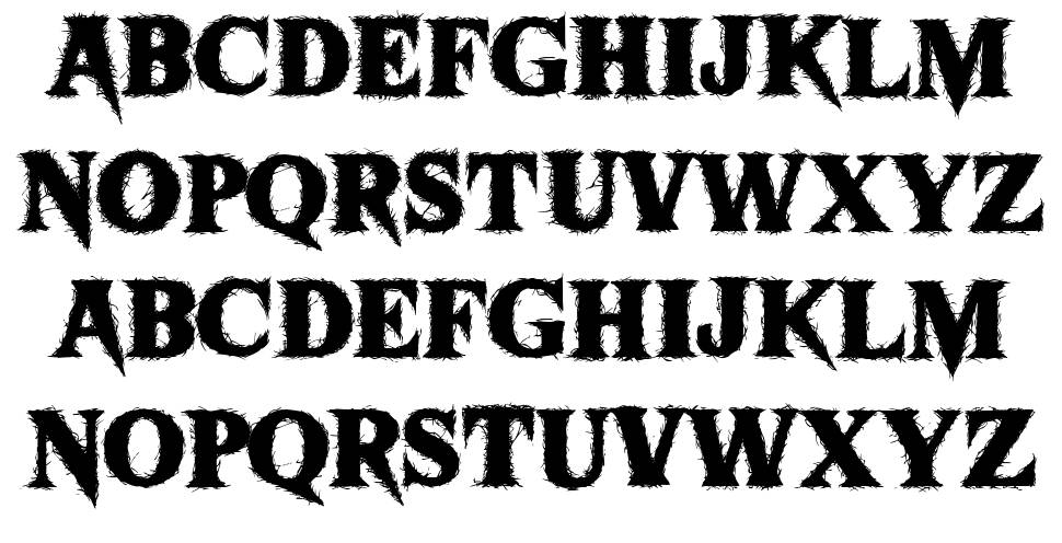 Sharkbite font specimens