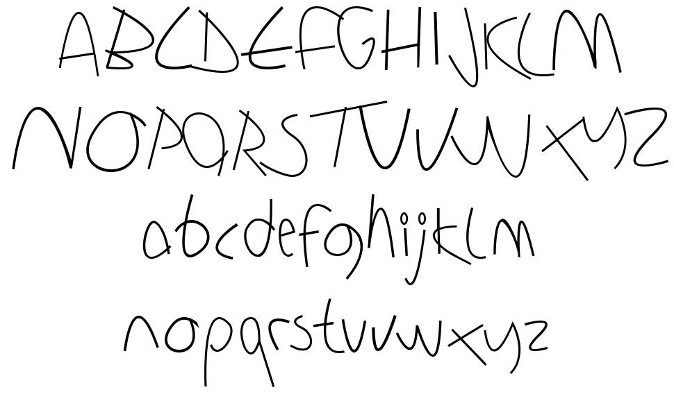 Sharon Lipschutz Handwriting フォント 標本