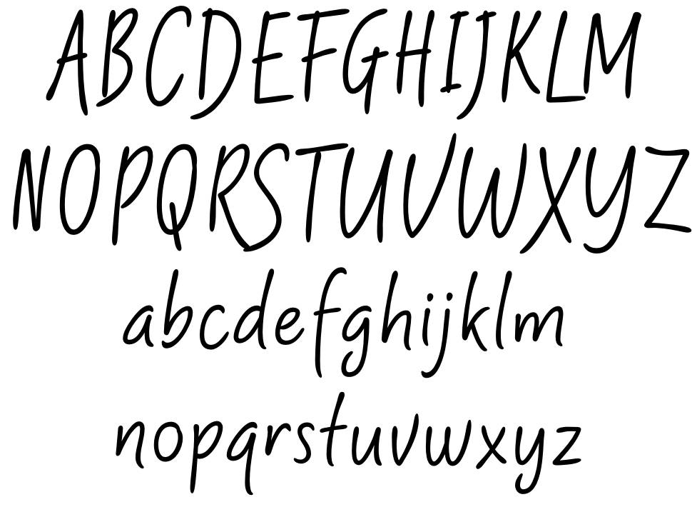 Shartoll Light font Örnekler