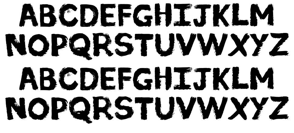 Shashikala Brush font specimens