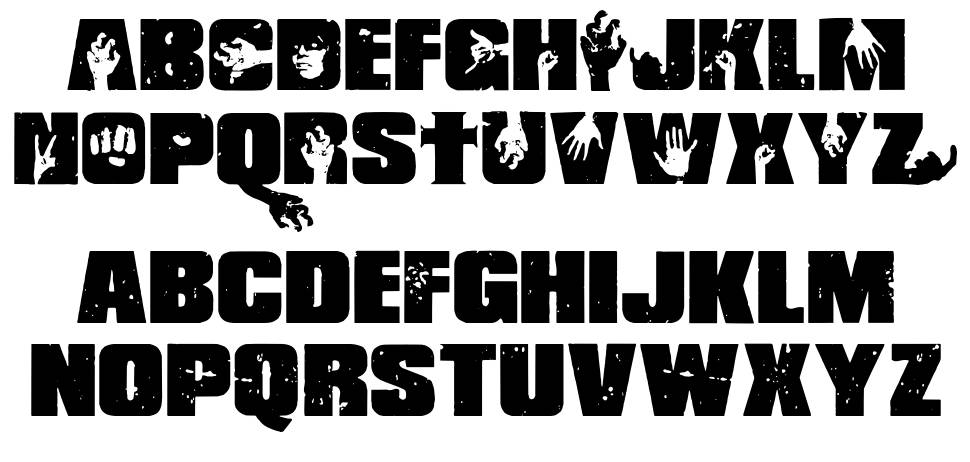 Shaun of the Dead font Örnekler