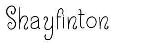 Shayfinton font
