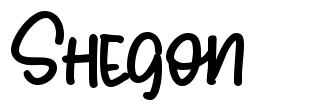 Shegon font