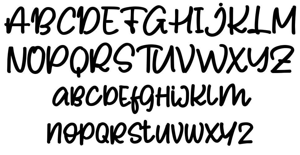 Shegon font Örnekler