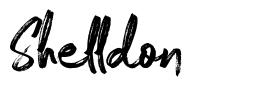 Shelldon шрифт