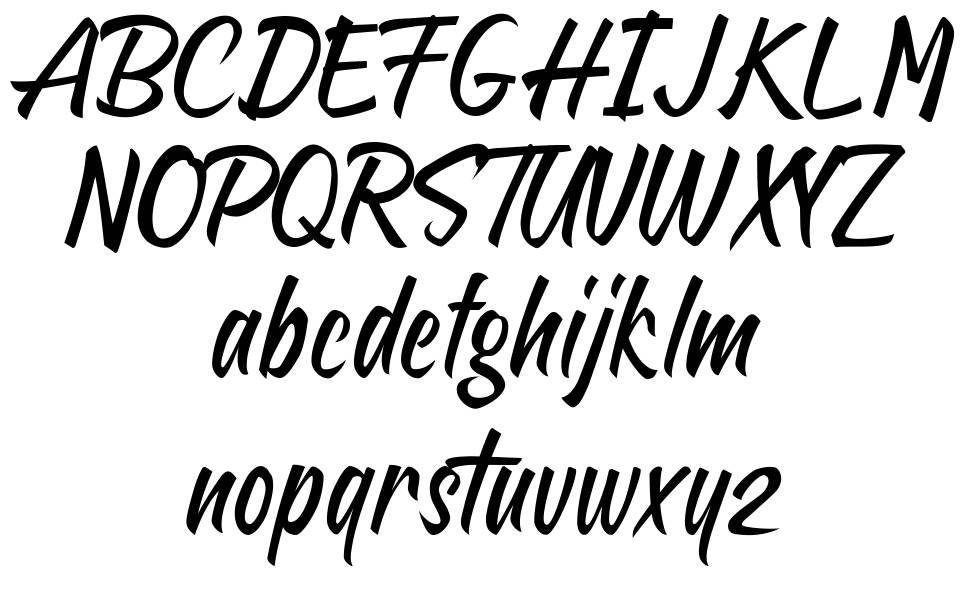 Sheptember font specimens