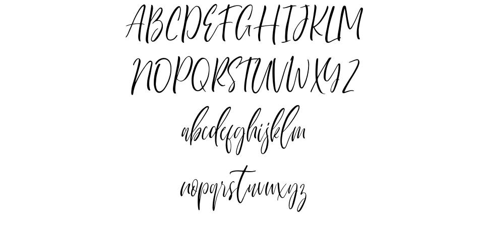 Sherland Modern font Örnekler