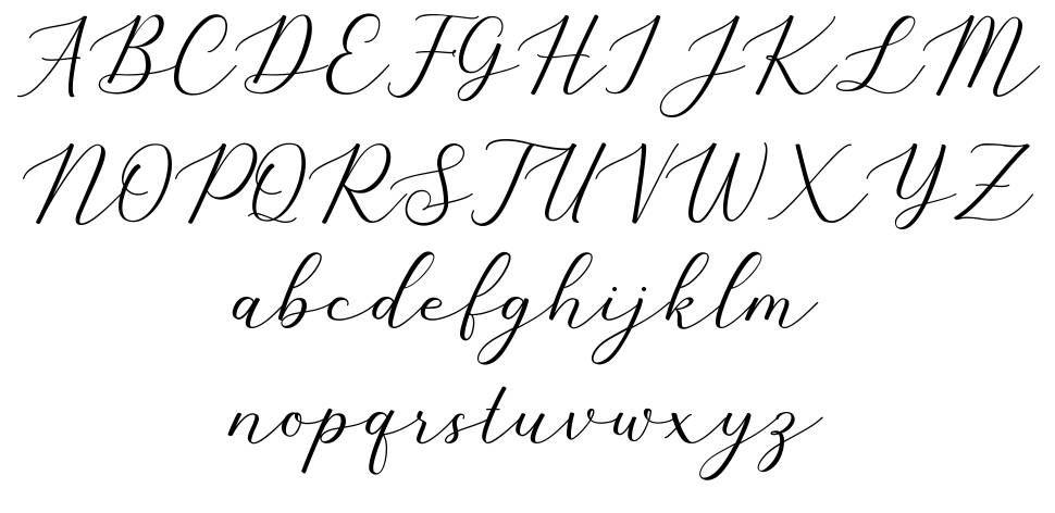 Sherlina font Örnekler