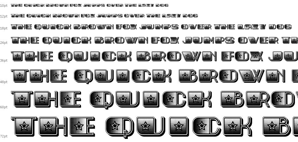 Shiky font Şelale