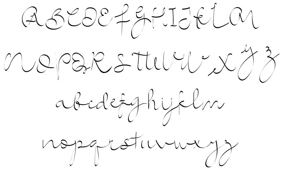Shimponia font specimens