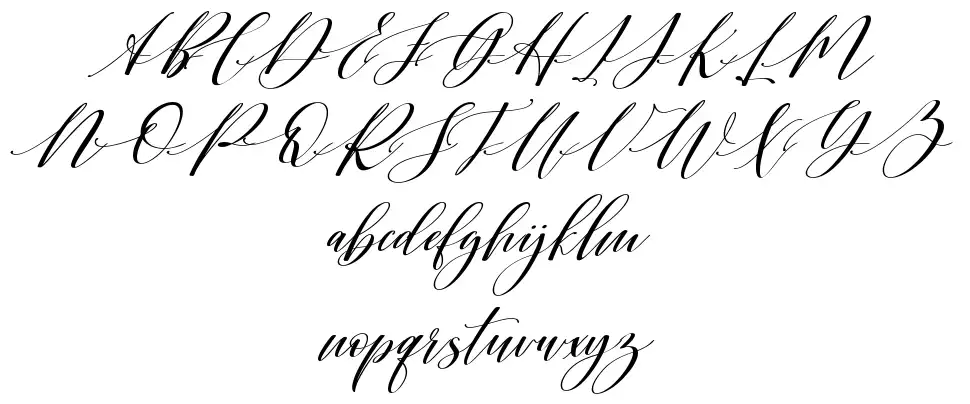 Shingtonfont specimens
