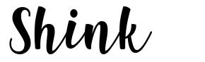 Shink шрифт