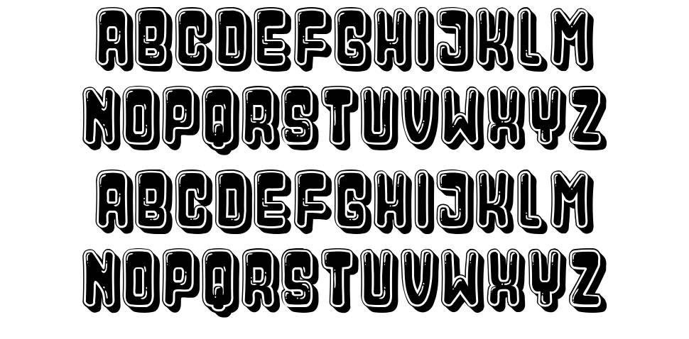 Shinny Gums font