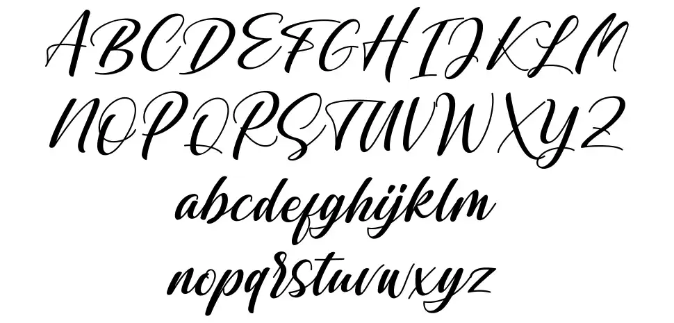 Shintyanfont specimens