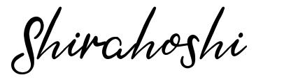 Shirahoshi font