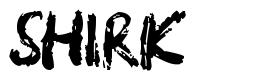 Shirk шрифт