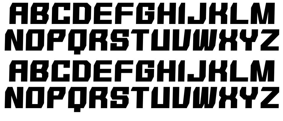 Shmup In The Zone font specimens