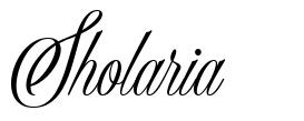 Sholaria font