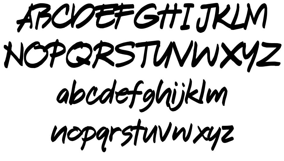 Shooken font specimens