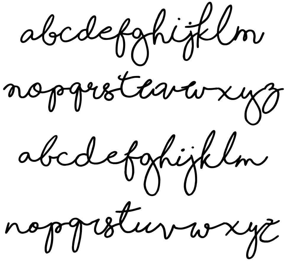 Shorelines Script font Örnekler