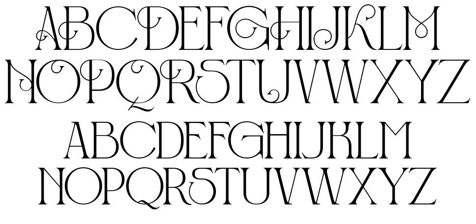 Shorelly font specimens