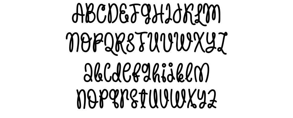Short Autumn font specimens