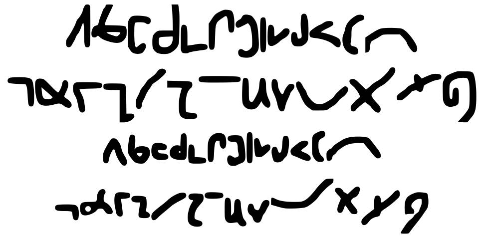 Shorthand font specimens