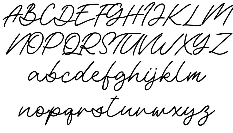 Shortline font specimens