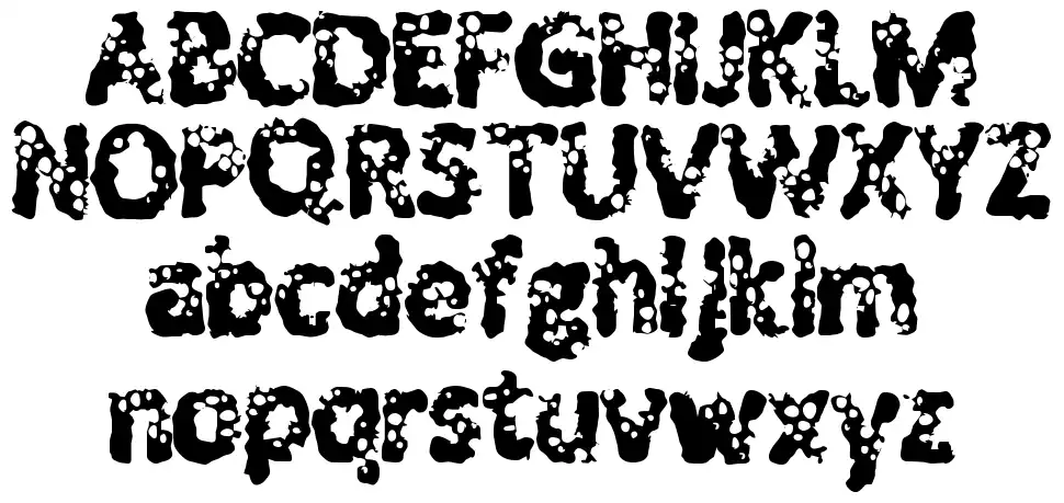 Shot Guns font specimens