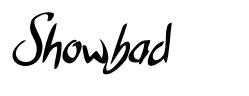 Showbad шрифт