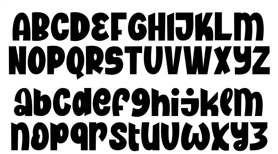 Showzee font specimens