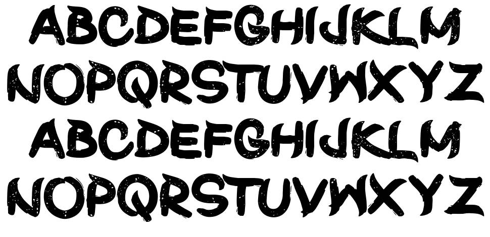 Shun Set font specimens