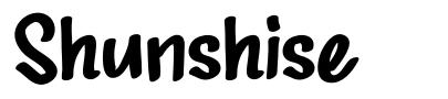 Shunshise font