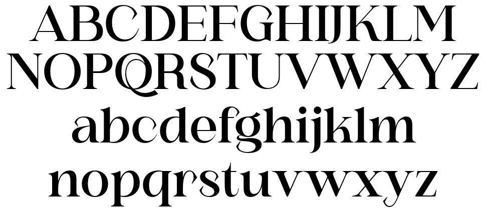 Shunsine font specimens