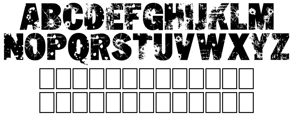 Shut'Em Downfont specimens