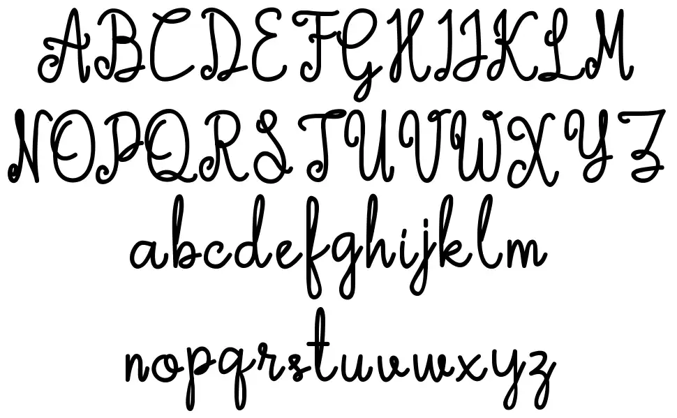 Shy Cat font specimens