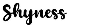 Shyness font