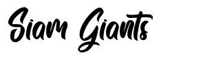 Siam Giants písmo