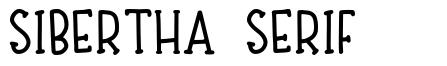Sibertha Serif шрифт