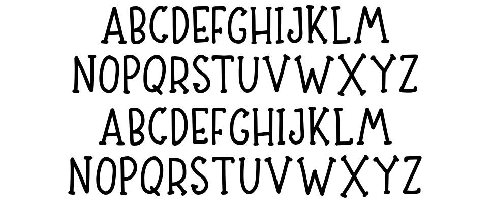 Sibertha Serif písmo Exempláře