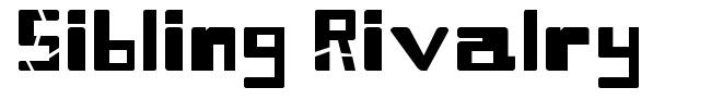 Sibling Rivalry font