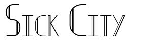 Sick City шрифт