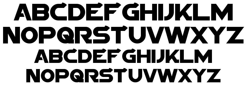 Sigma Five font specimens