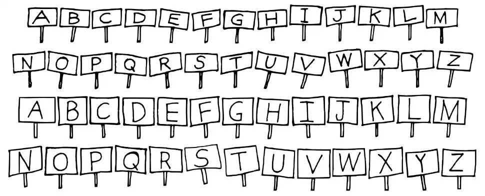 Sign Language font by Shelley Evans | FontRiver