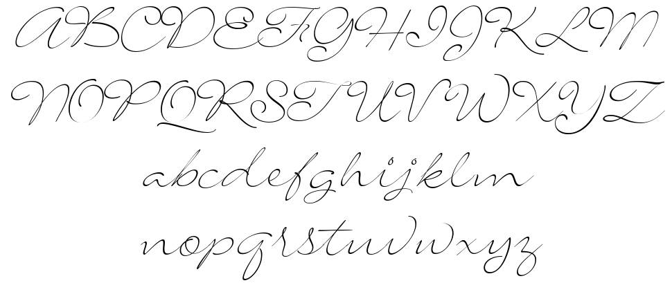 Signarita Louisse font Örnekler